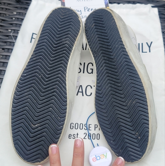 Women's Golden Goose Superstars Sneakers Size 38 7.5-8 Private Edit Python Heel - Picture 6 of 8